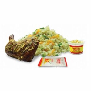 Grilled Chicken Rice with Coleslaw