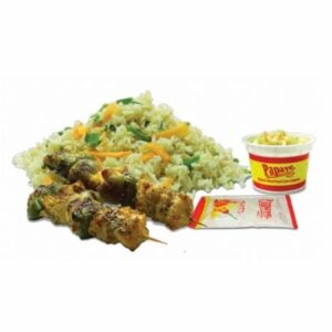 Grilled Fish Rice with Coleslaw